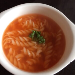 美味即席★マカロニ入りトマトスープ